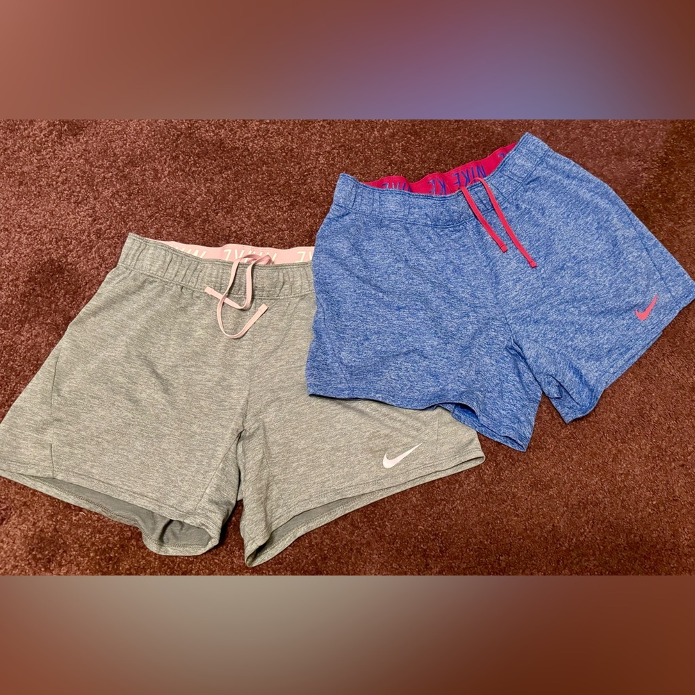 2 Pair Of Women’s Nike Dri-Fit Shorts ~ Size S ~